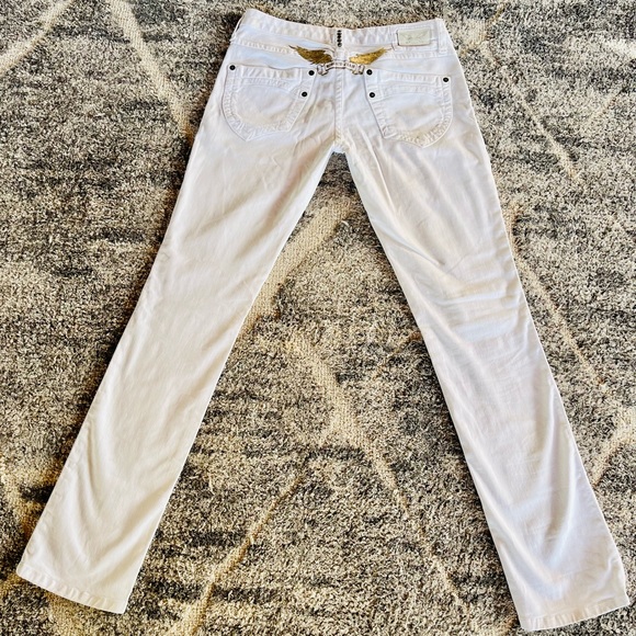 Robin's Jean Denim - Robin’s Jean White Marilyn Straight Leg Jeans